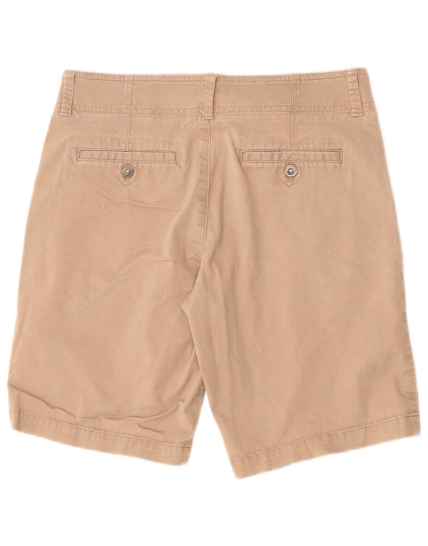 LEE Womens Mid Rise Casual Shorts US 6 Medium W32 Beige Baumwolle