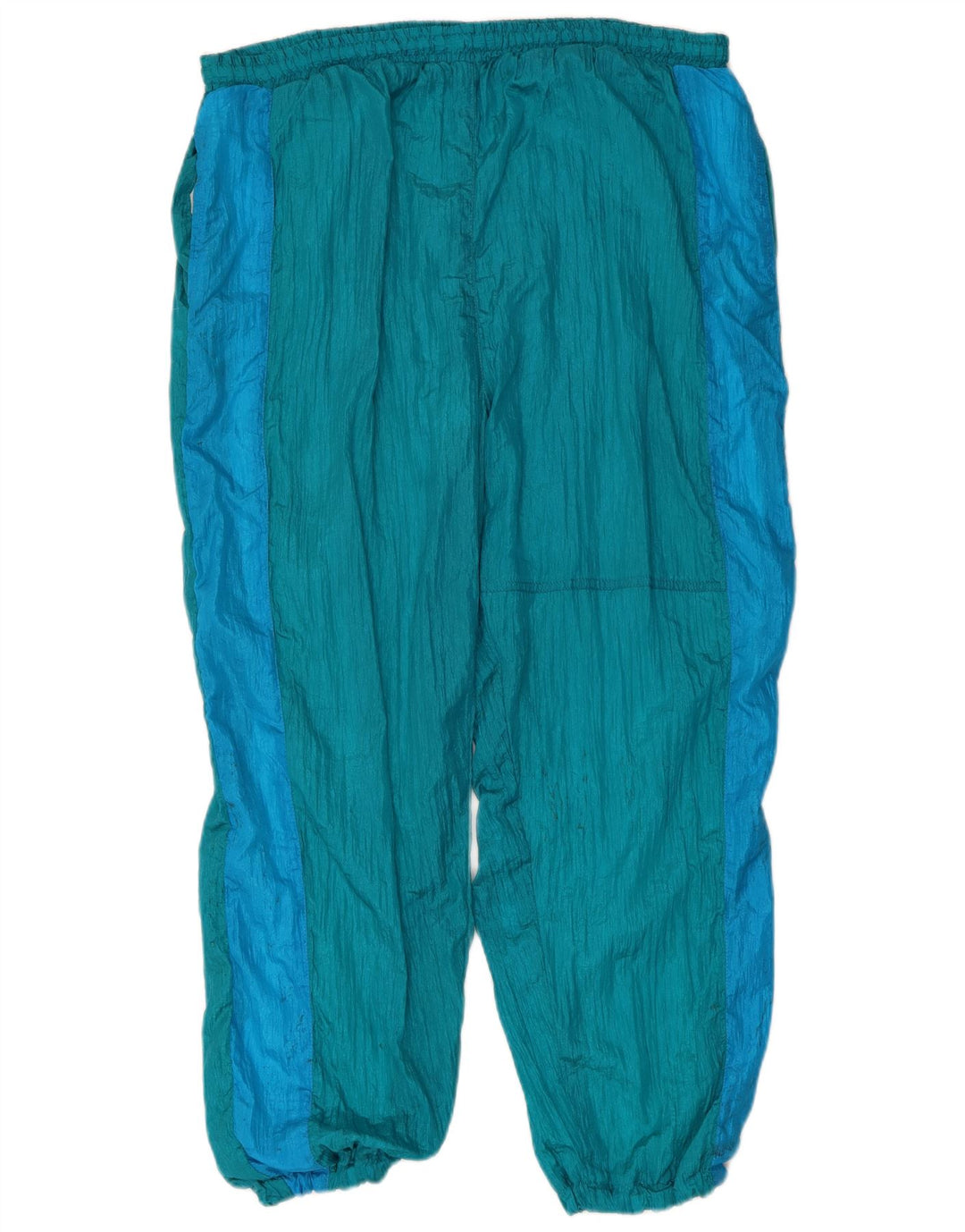 Vintage Herren-Trainingsanzug XL, blaues Colourblock-Nylon