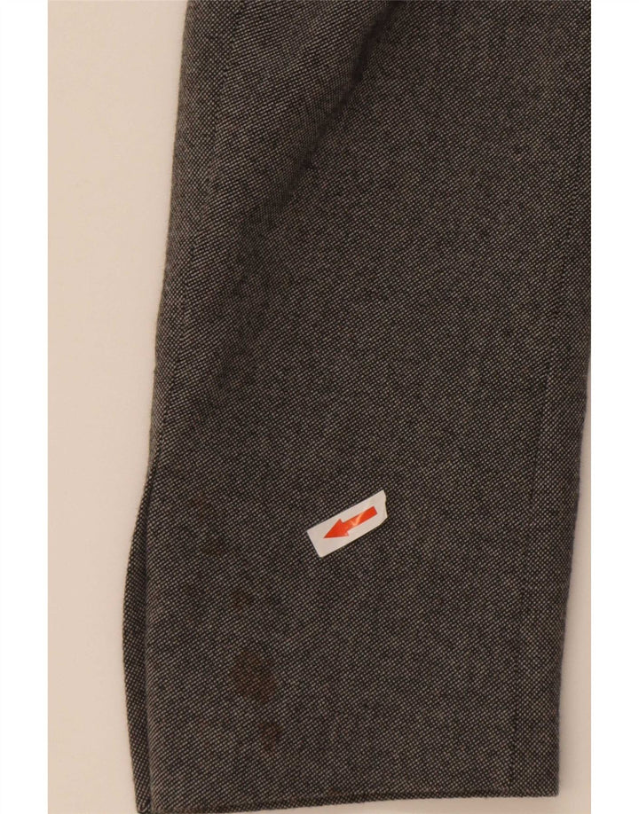 Marks & Spencer Herren-Blazer mit 2 Knöpfen, schmale Passform, UK 42, große graue Wolle