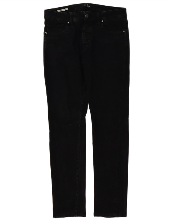 Jack & Jones Herren Tim Slim Jeans W32 L32 Schwarz