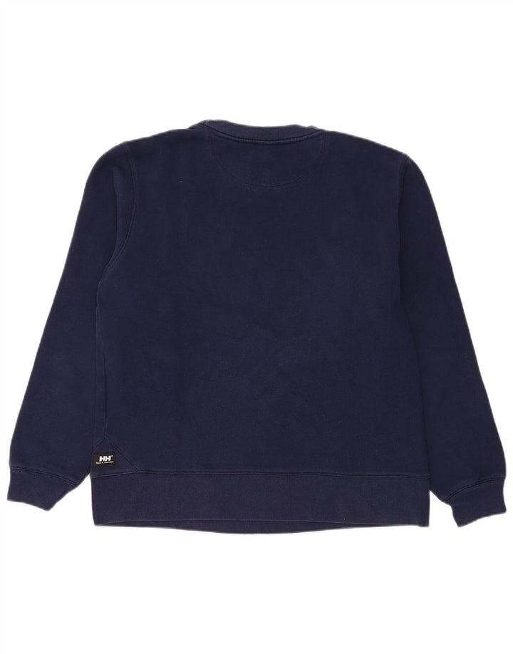 Helly Hansen Grafik-Sweatshirt für Jungen, 15–16 Jahre, marineblaue Baumwolle