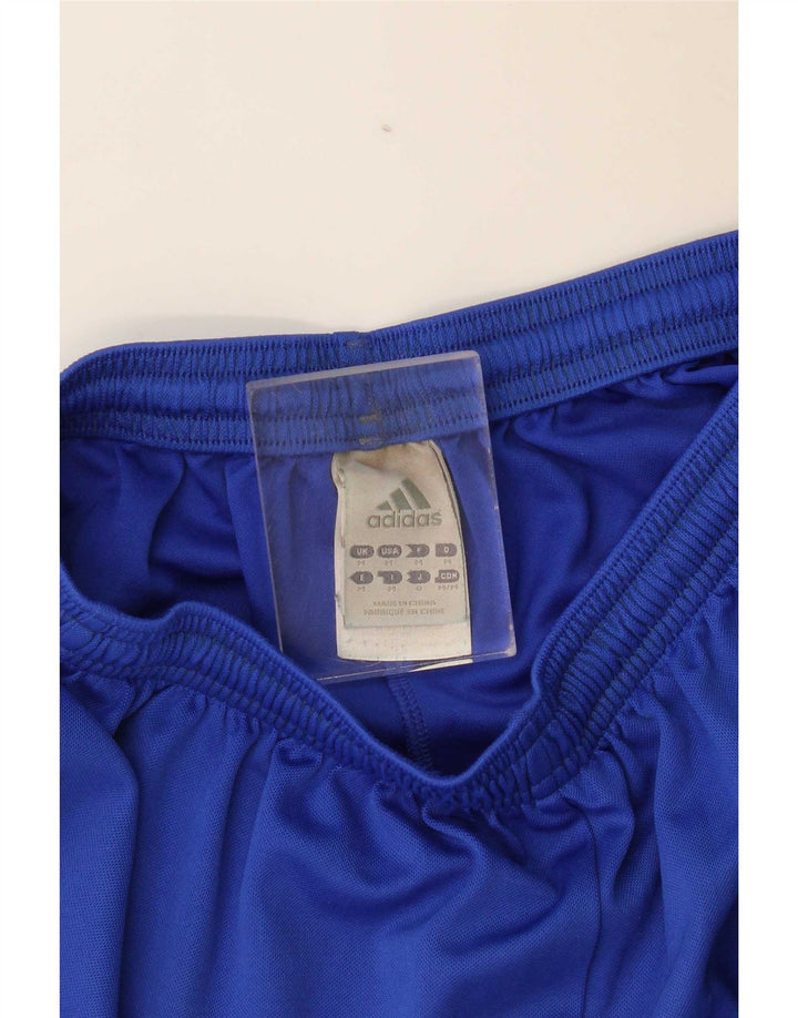 Adidas Herren Climalite Sport Shorts Mittelblau gestreift Polyester