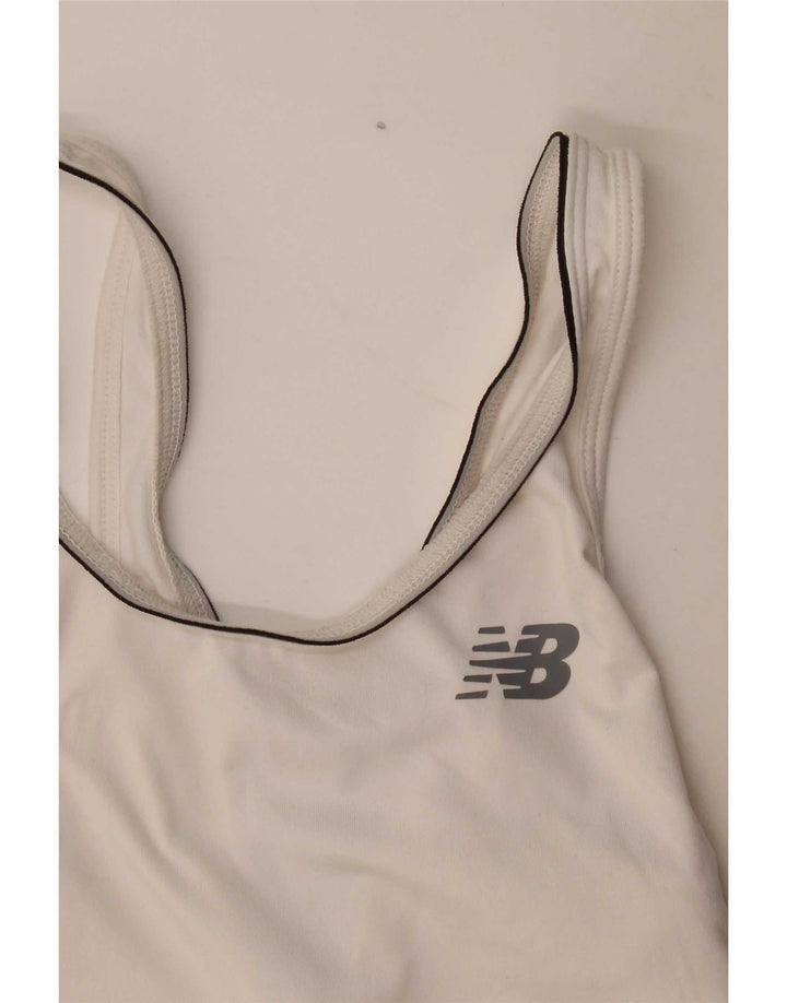 New Balance Damen Weste Top UK 8 Small Weiß