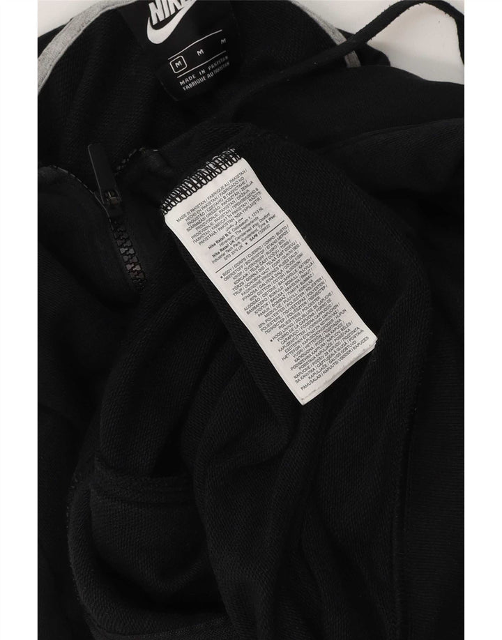Nike Herren-Kapuzenpullover mit Reißverschluss, mittelschwarz, Baumwolle