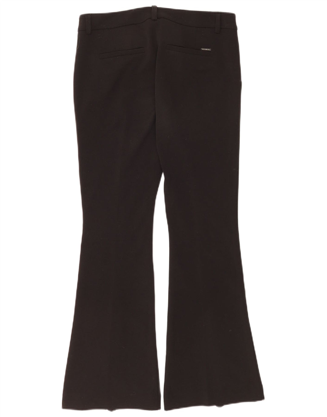 Liu Jo Damen Flare Freizeithose IT 40 Small W30 L28 Schwarz Polyester