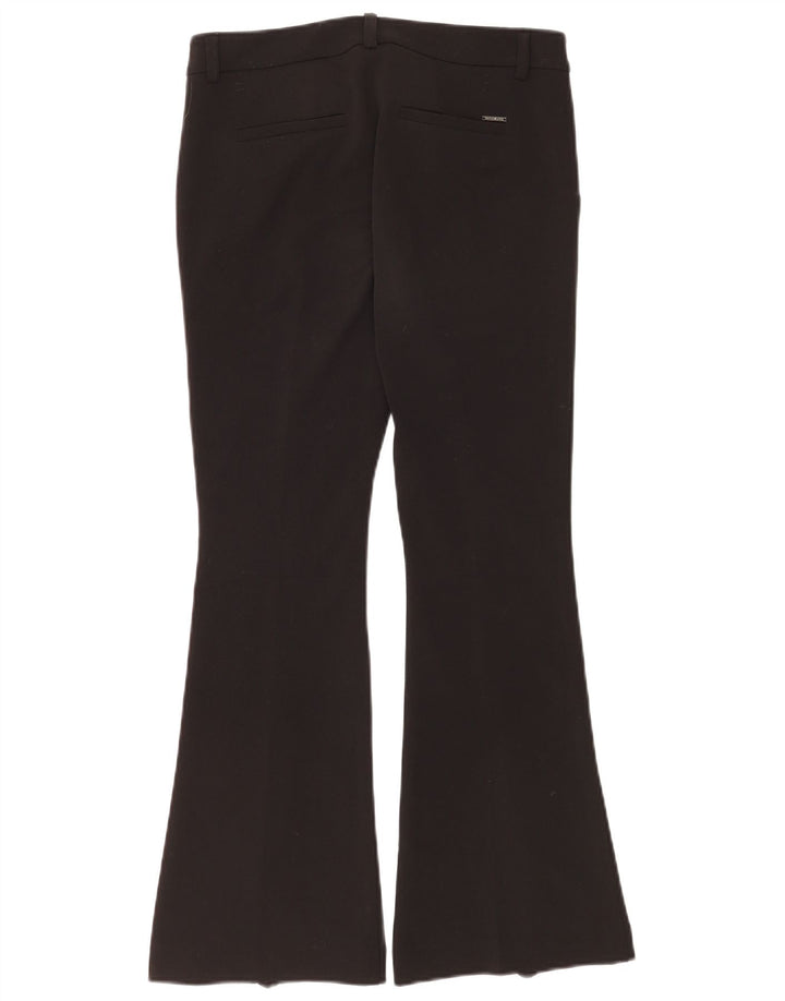 Liu Jo Damen Flare Freizeithose IT 40 Small W30 L28 Schwarz Polyester