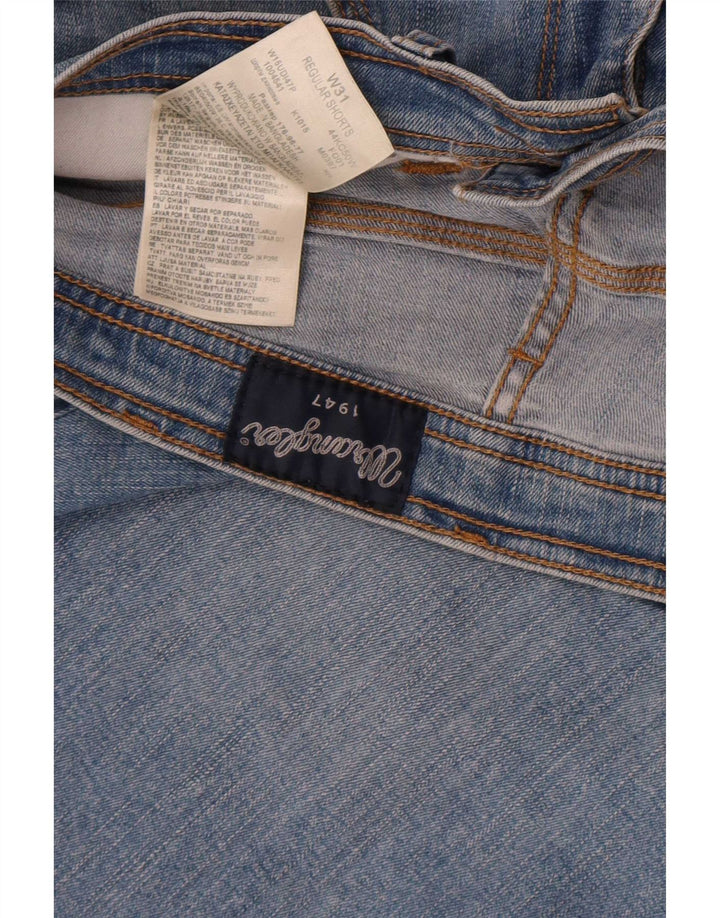 Wrangler Mens Regular Denim Shorts W31 Mittelblaue Baumwolle