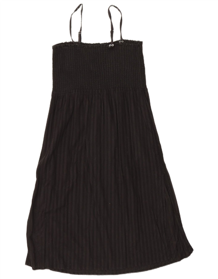 Marks & Spencer Damen-Sommerkleid, UK 46, groß, schwarz gestreift, Baumwolle