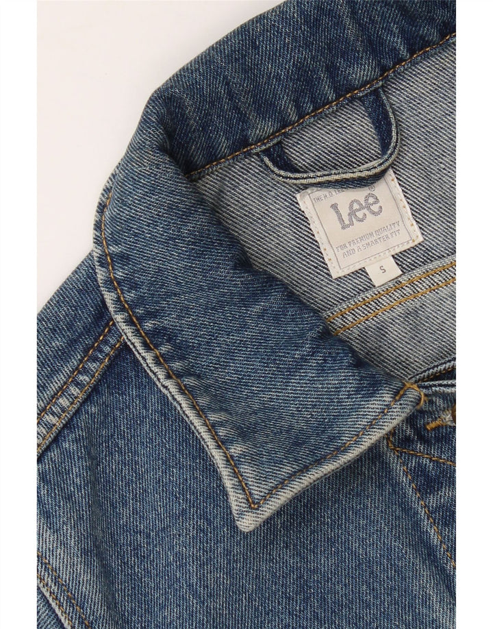 LEE Womens Denim Jacket UK 10 Small Blue Cotton Vintage Lee and Second-Hand Lee from Messina Hembry 