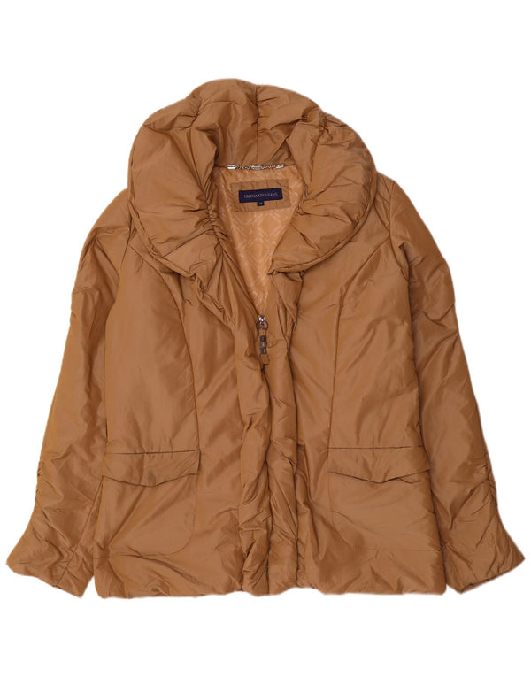 TRUSSARDI JEANS Damen Wattierte Jacke IT 48 XL Beige Polyester