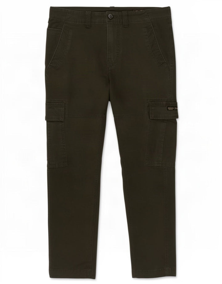 Superdry Herren Slim Cargohose W32 L30 Grüne Baumwolle