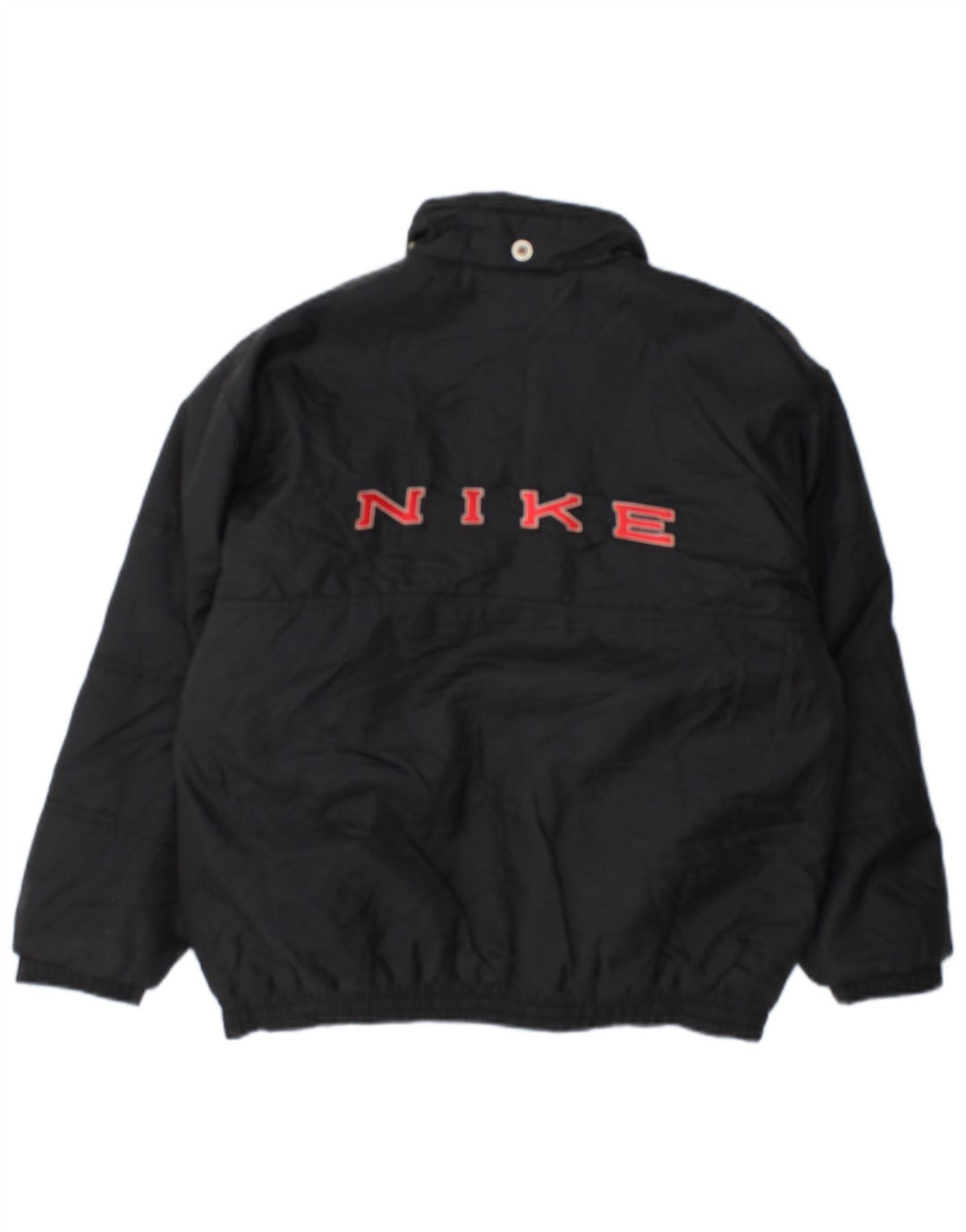 Nike Jungen Jacke mit Grafik, gepolstert, 12–13 Jahre, Größe L, aus schwarzem Nylon