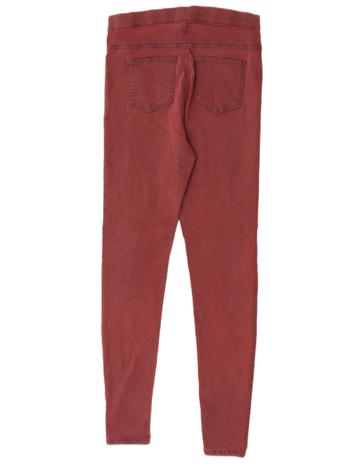 Marks & Spencer Damen Jegging-Jeans UK 12 Medium W30 L30 Rote Baumwolle