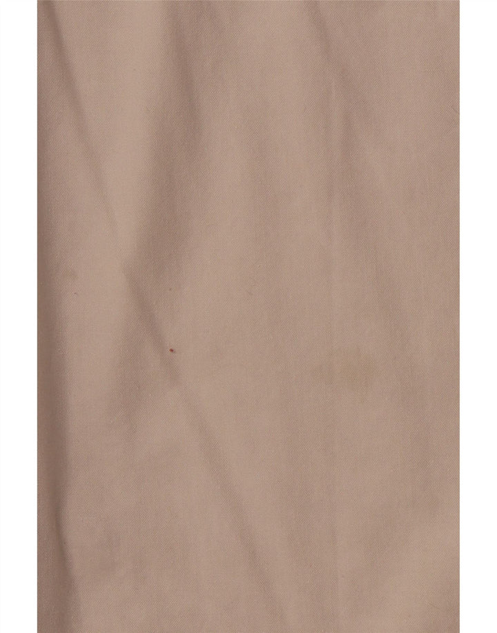 VINTAGE Herren ärmelloses Hemd Große Beige Baumwolle