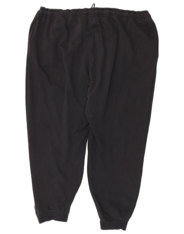 Nike Damen Crop Trainingsanzug Hose Jogger UK 22 3XL Schwarz Baumwolle