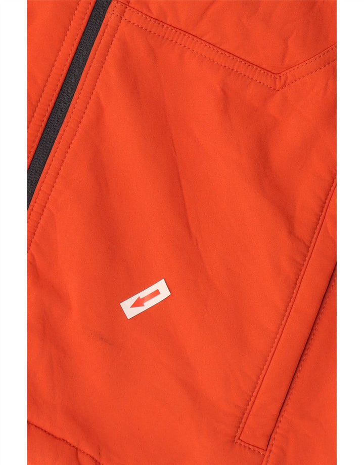 Zara Herren-Windbreakerjacke mit Kapuze, UK 36, Größe S, rot, Polyester