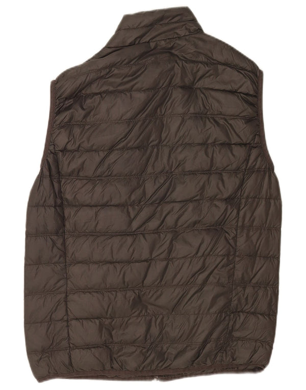 Emporio Armani Herren Wattierte Weste UK 40 Large Grün Polyamid