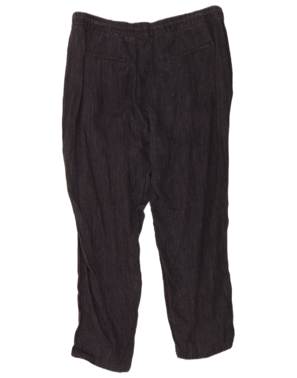 Marks & Spencer Damen Gerade Chinohose UK 16 Large W34 L26 Grau