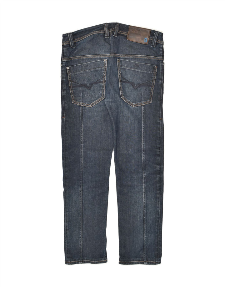 GUESS Mens Slim Jeans W31 L28 Blue Cotton | Vintage Guess | Thrift | Second-Hand Guess | Used Clothing | Messina Hembry 