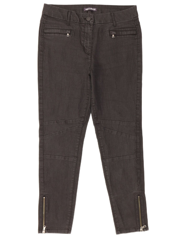 Marks & Spencer Damen Crop Skinny Jeans UK 14 Large W32 L27 Graue Baumwolle