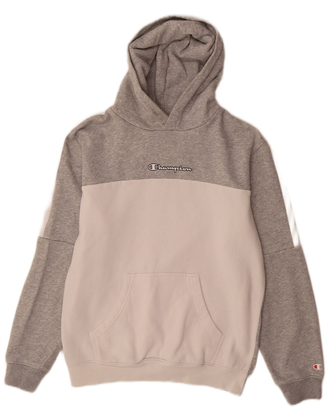 Champion Herren-Kapuzenpullover, klein, Grau, Farbblock