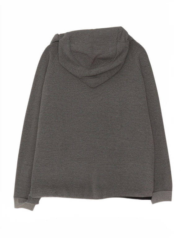 Nike Herren-Kapuzenpullover mit Reißverschluss, groß, grau gefleckte Baumwolle