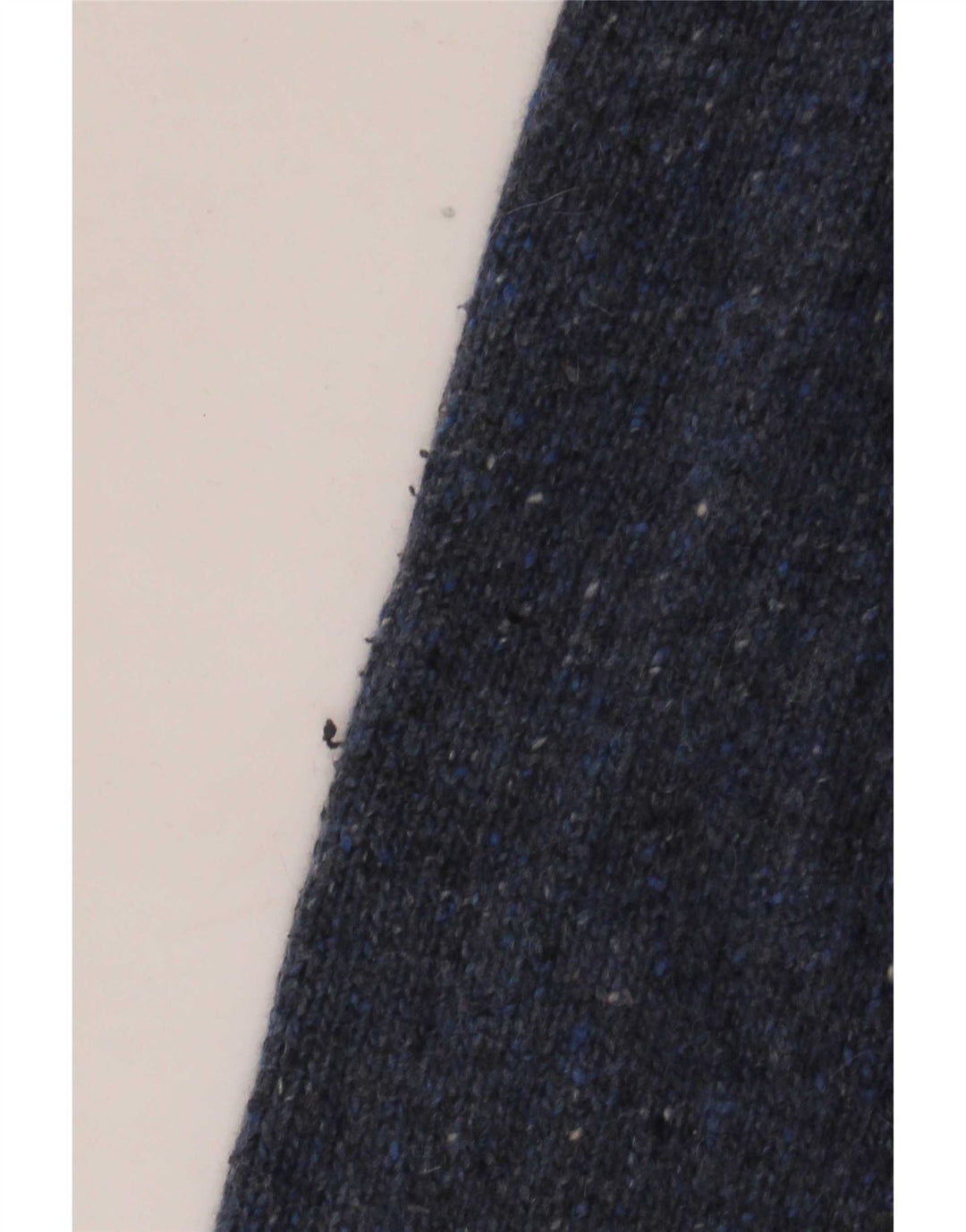 White Stuff Herren-Pullover mit Knopfkragen, Größe L, Marineblau meliert