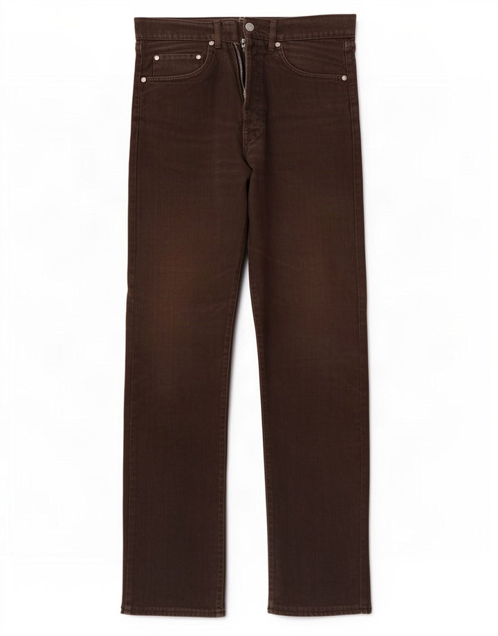 Gas Herren Straight Jeans W30 L32 Braune Baumwolle