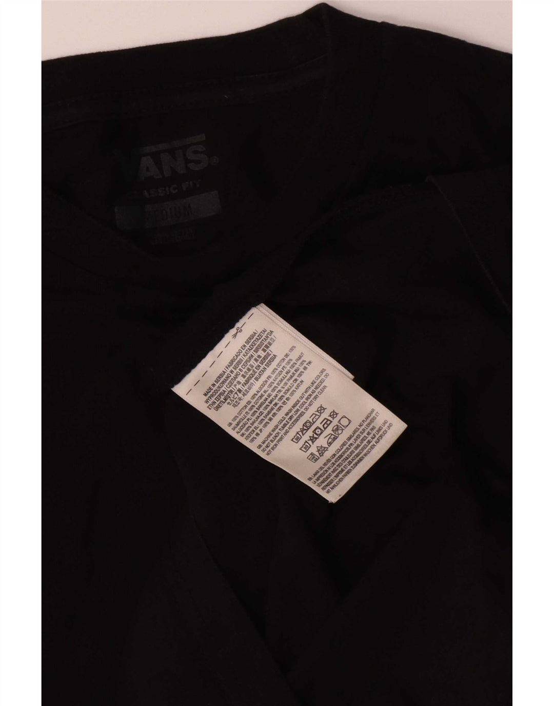 Vans Herren Grafik-Oberteil, langärmelig, mittelschwarz, Baumwolle