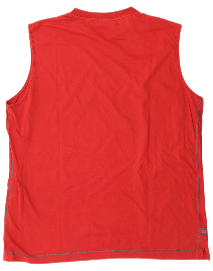 Lotto Herren-Weste, Top, 2XL, rote Baumwolle