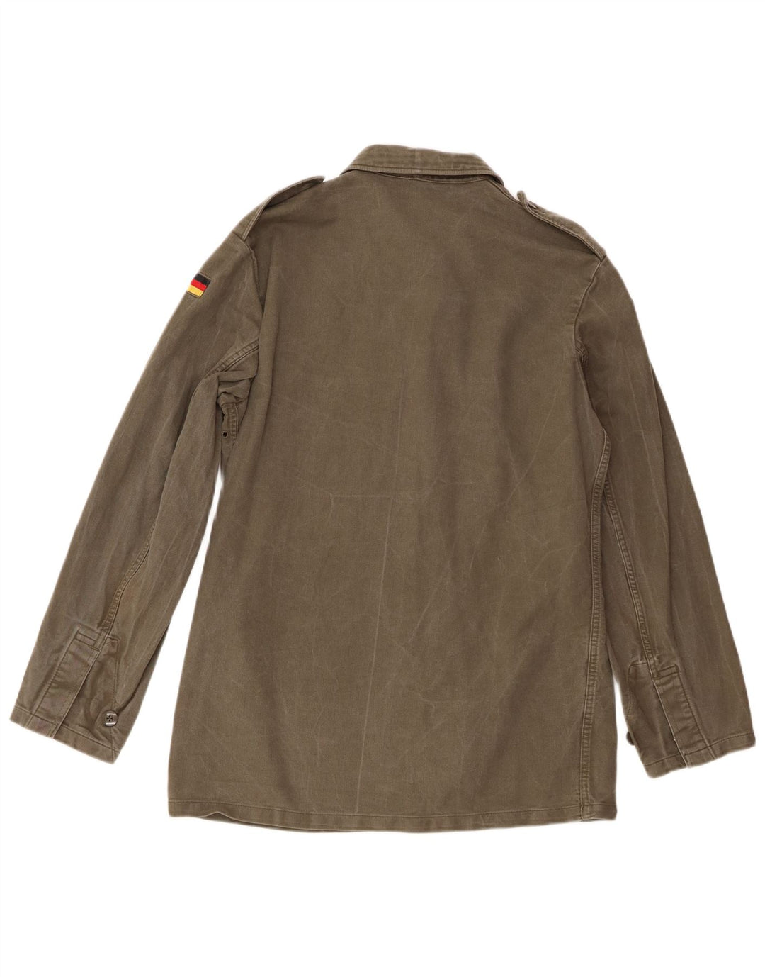 Vintage Herren Denim Militärjacke UK 38 Medium Khaki Army