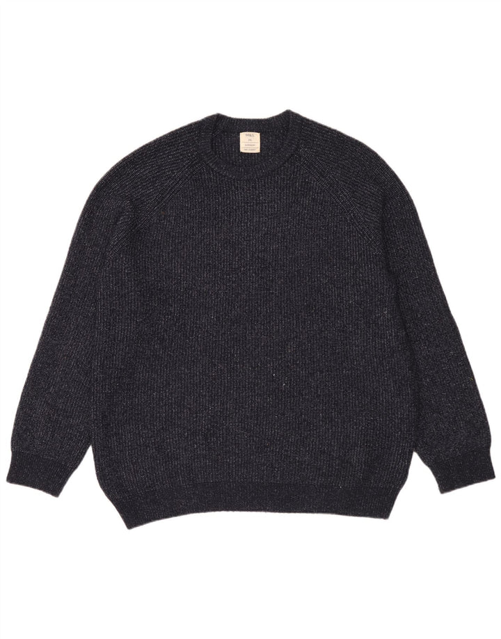 Marks & Spencer Herren-Pullover mit Rundhalsausschnitt, 2XL, Marineblau, Polyamid
