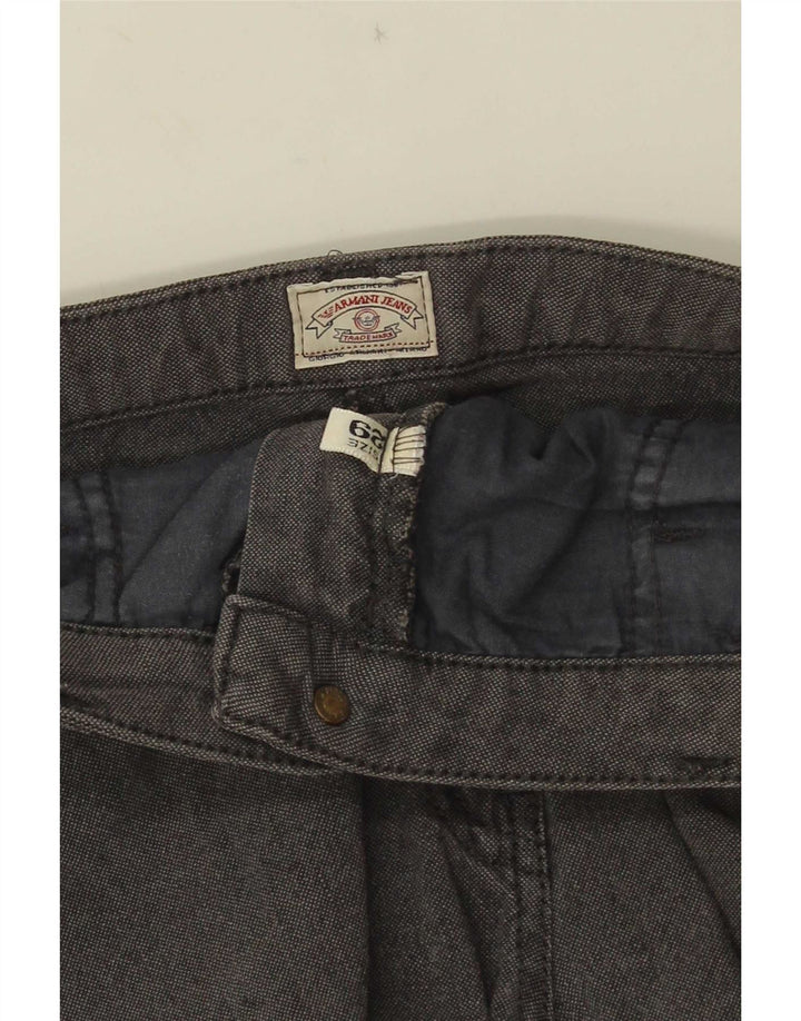 Armani Damen Straight Jeans W29 L28 Grau