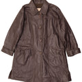Dibi Damen Ledermantel IT 48 XL Braunes Leder