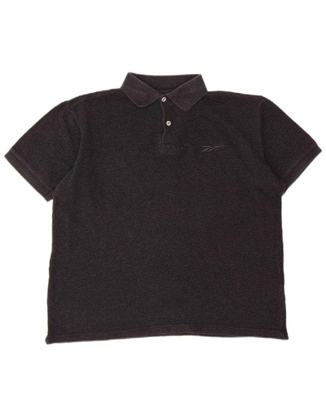 Reebok Herren-Poloshirt, große graue Baumwolle