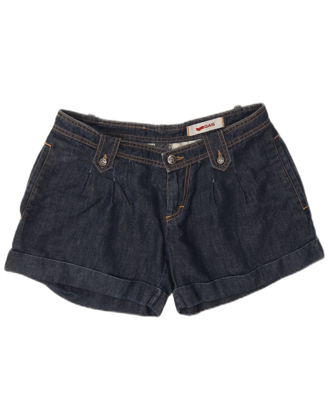 Gas Damen-Jeansshorts W29, mittlere Marineblau-Baumwolle
