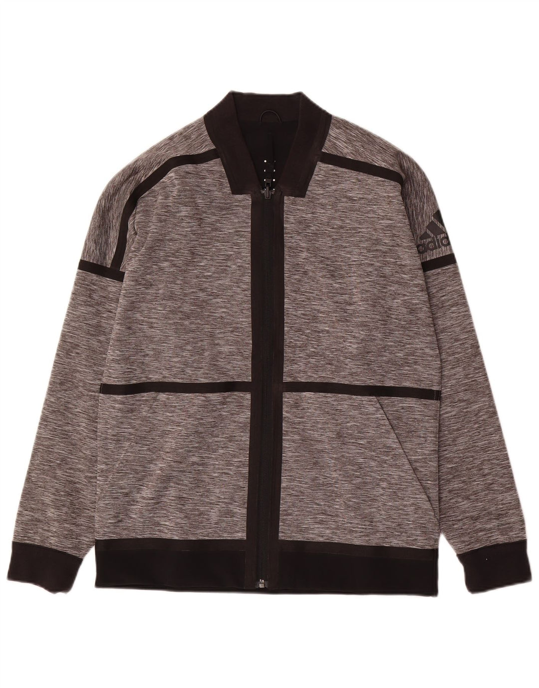 Adidas Herren Wende-Trainingsanzug-Oberteil, Jacke, Größe S, Grau, Farbblock