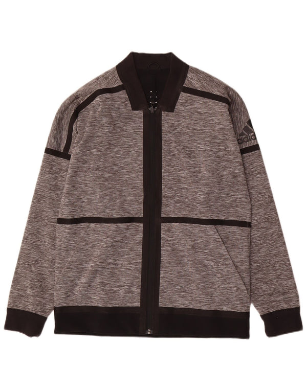 Adidas Herren Wende-Trainingsanzug-Oberteil, Jacke, Größe S, Grau, Farbblock