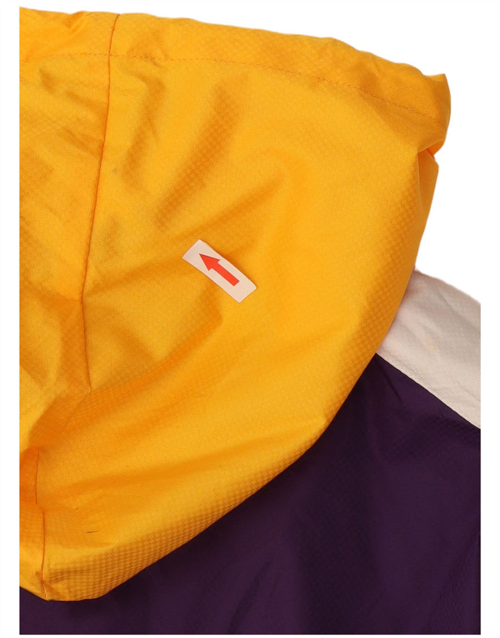 Mitchell & Ness Herren-Regenjacke mit Grafik, UK 40, Größe L, Lila, Farbblock