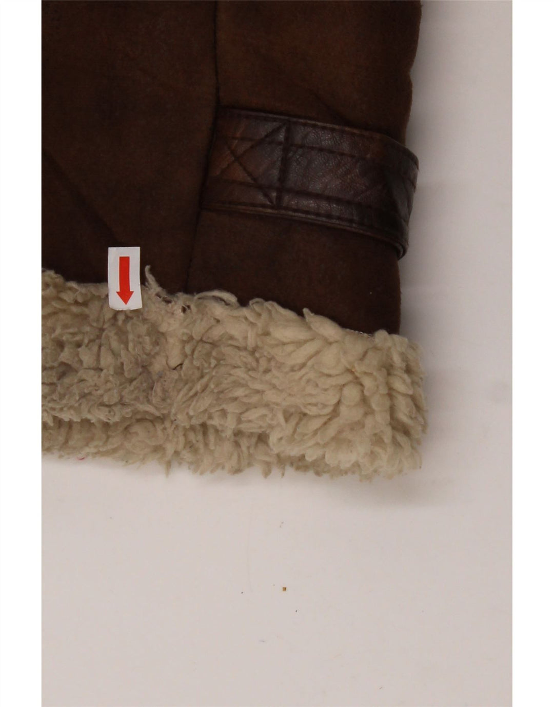 AERONAUTICA MILITARE Herren Flight Sherpa Jacke UK 36 Small Braun Polyester