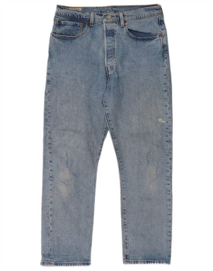 Levi's Herren 501 Straight Jeans W31 L26 Blaue Baumwolle