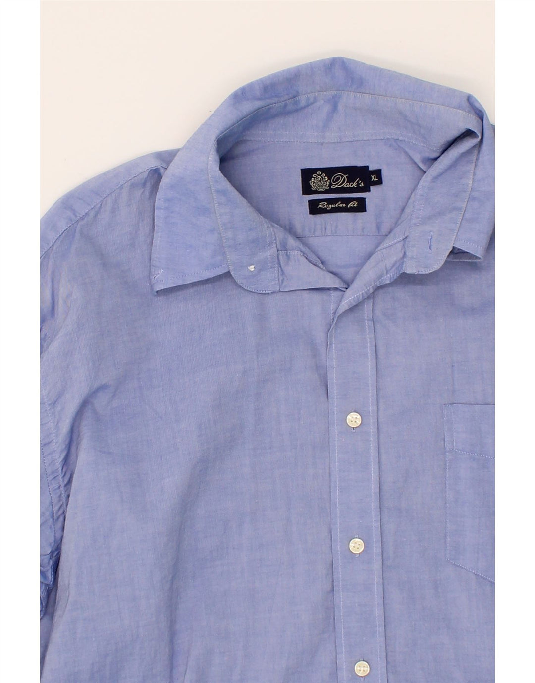 DACK'S Mens Regular Fit Shirt XL Purple Cotton Vintage Dack's and Second-Hand Dack's from Messina Hembry 