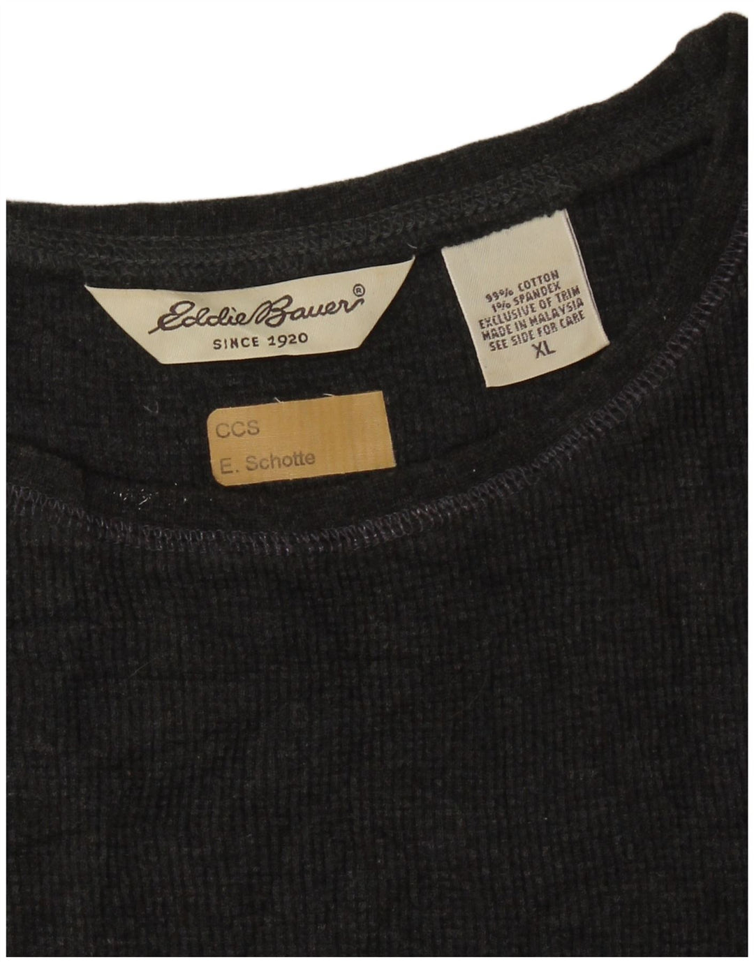 EDDIE BAUER Damen Crop Oversize Weste Tank Top UK 18 XL Grau Baumwolle