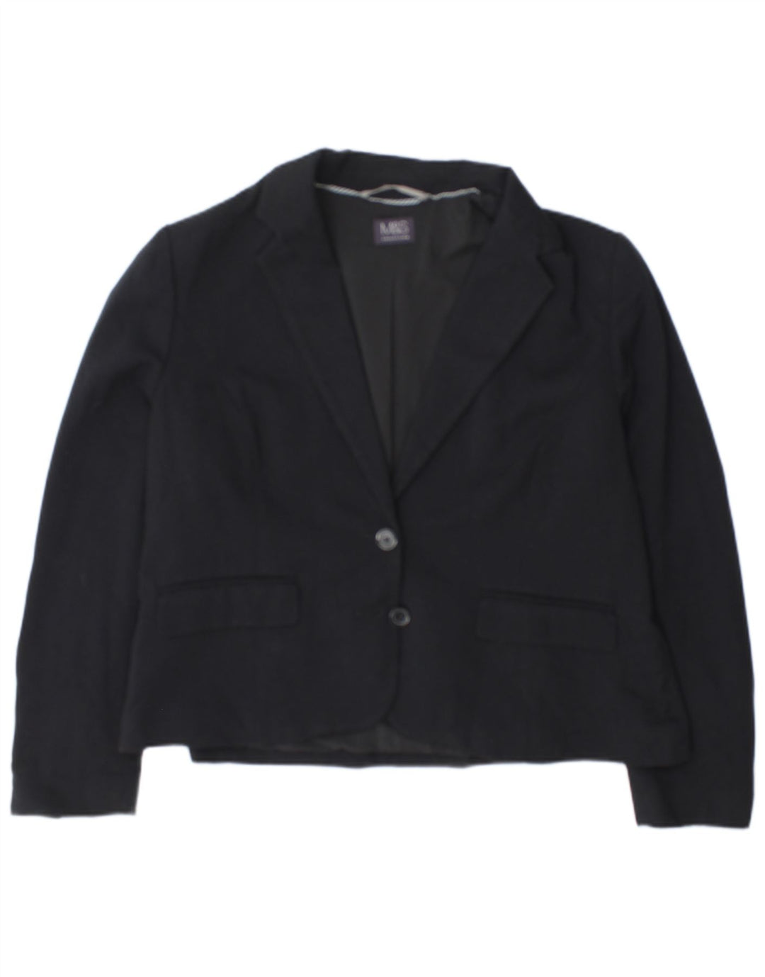 Marks & Spencer Damen-Blazerjacke mit 2 Knöpfen, UK 18, XL, Marineblau, Polyester