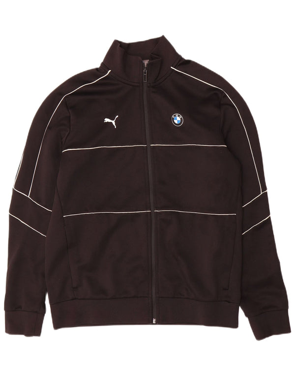 Puma Herren BMW Motorsport Trainingsanzug Top Jacke Mittelschwarz gestreift Baumwolle