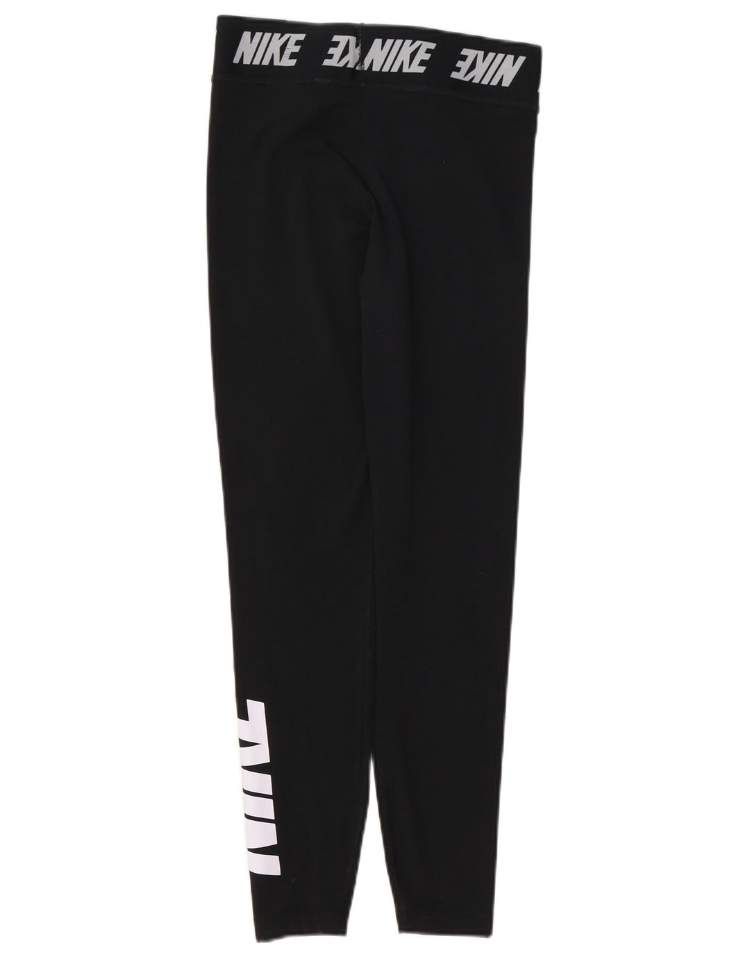 Nike Womens Graphic Leggings UK 8 Small Schwarz Baumwolle