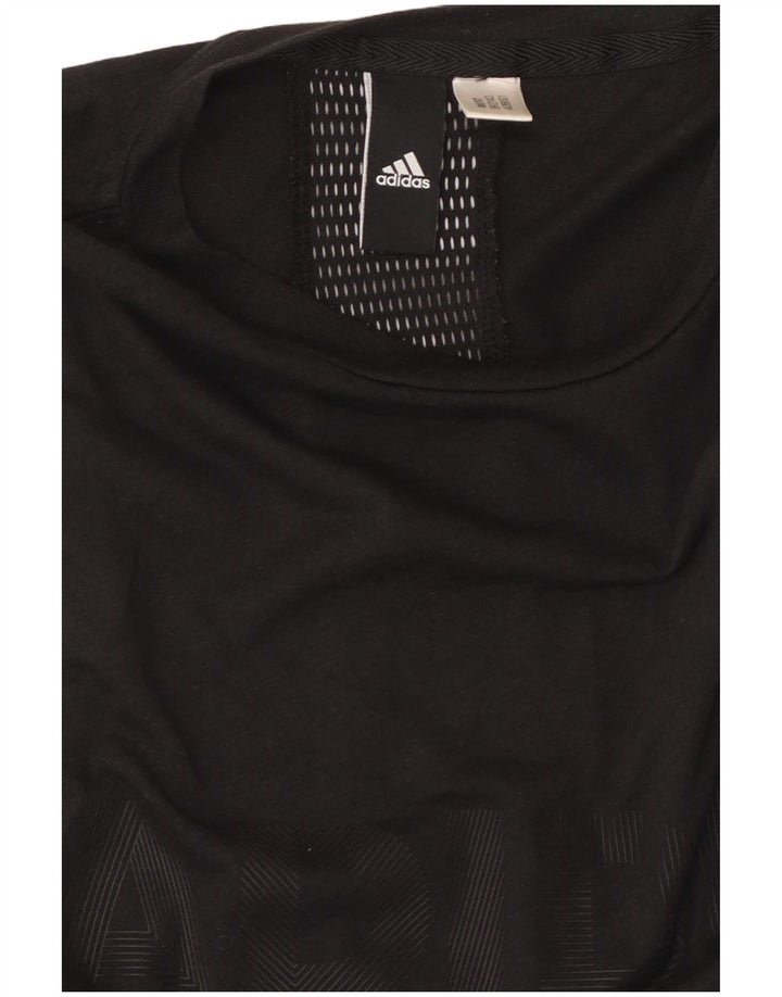 ADIDAS Damen Graphic Vest Top UK 8 Small Schwarz