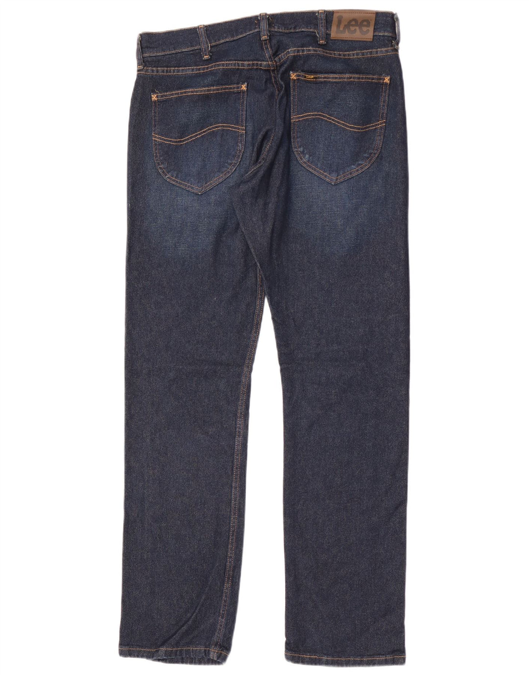 Lee Herren Slim Jeans W34 L32 Marineblaue Baumwolle