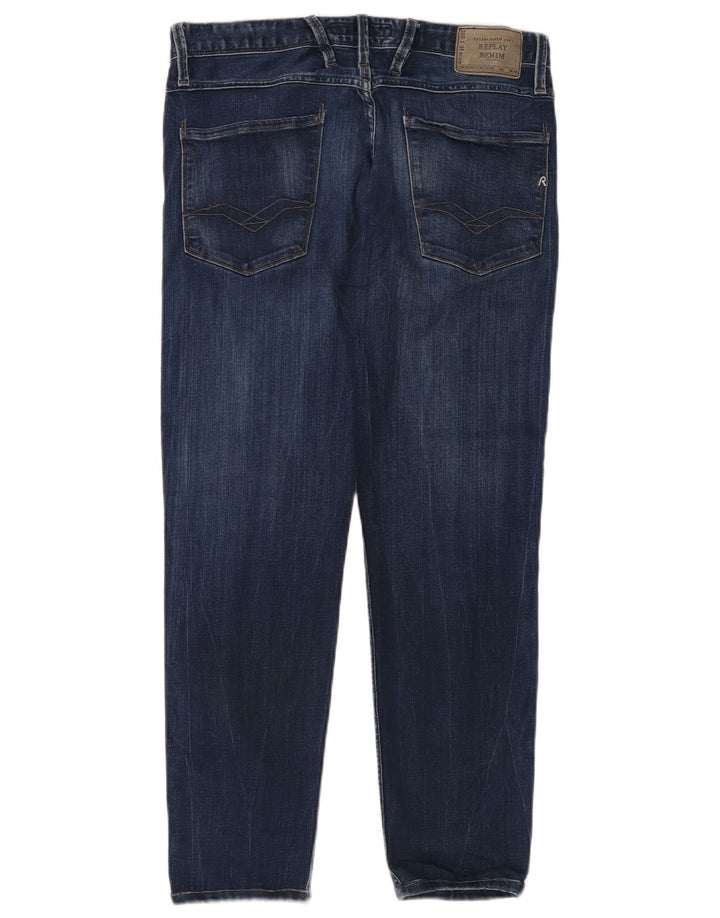 Replay Herren Slim Jeans W31 L32 Blaue Baumwolle