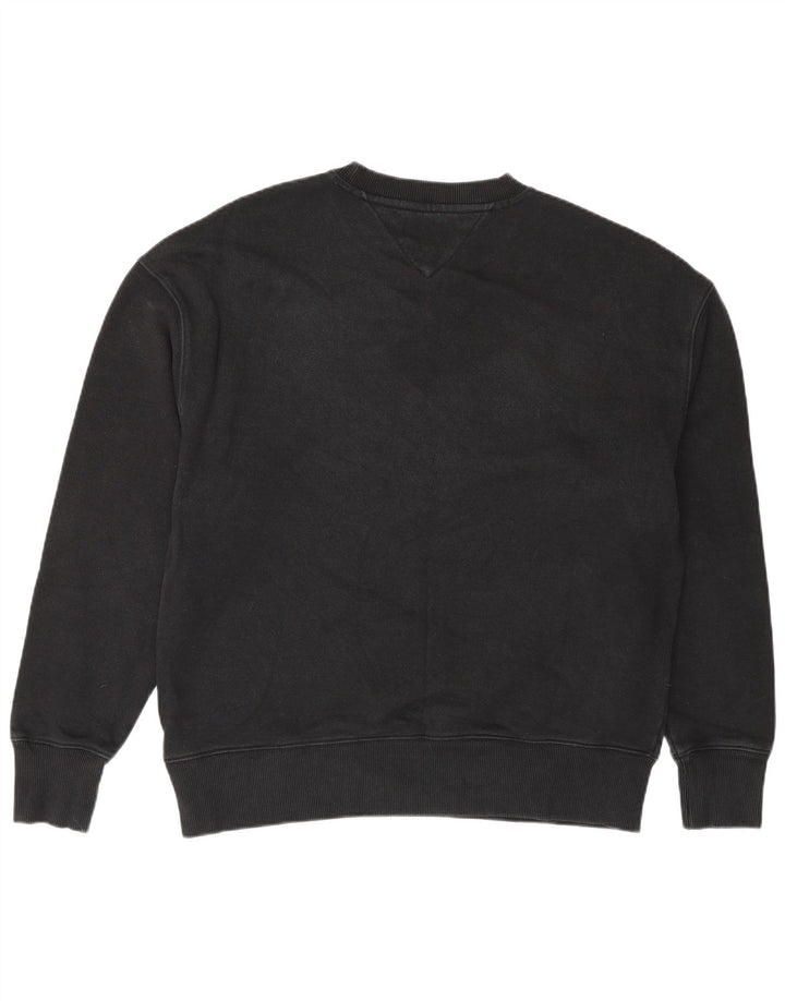 Tommy Hilfiger Herren-Sweatshirt mit Grafik, Größe S, Schwarz, Farbblock